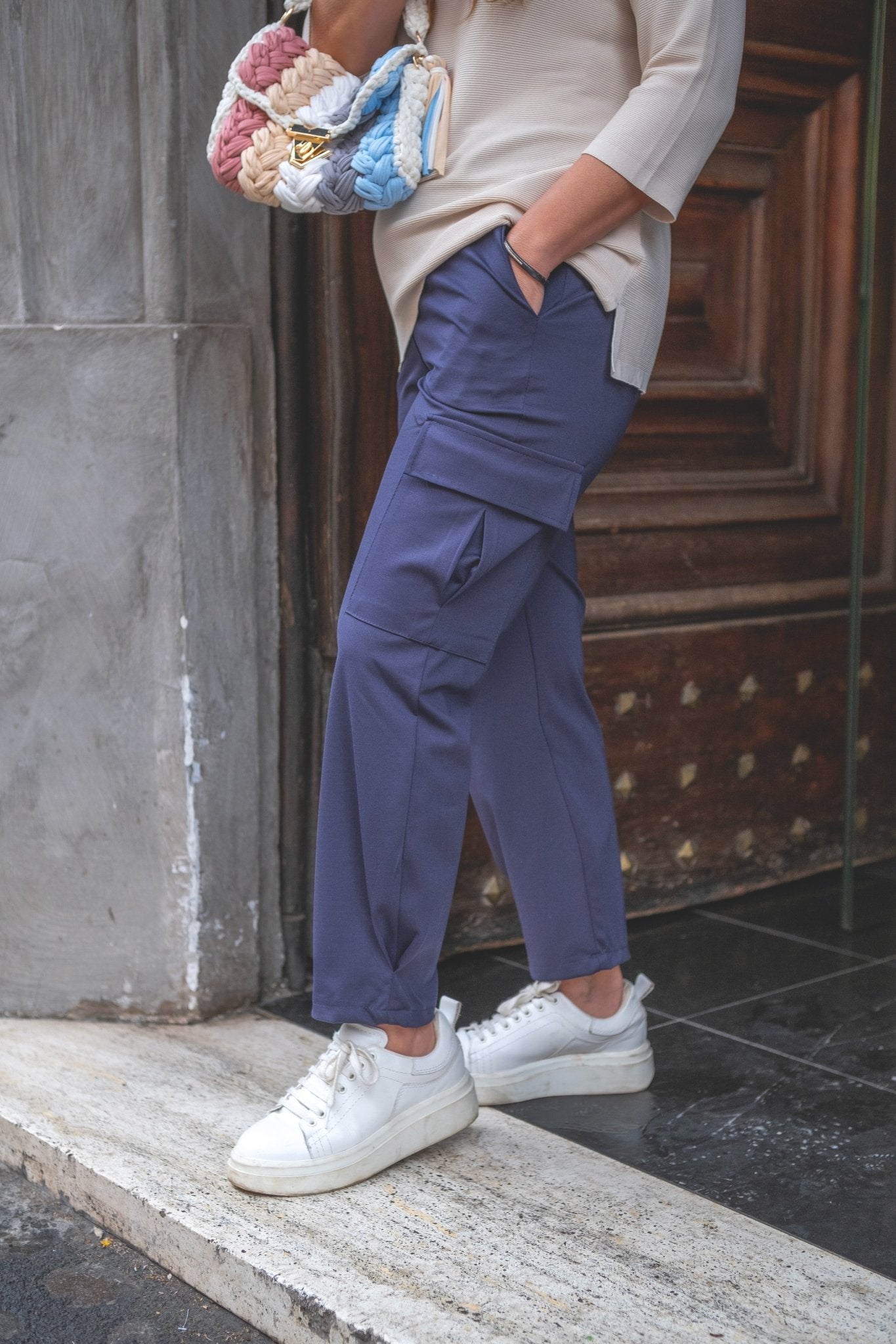 Pantalone Cargo 4015B - Adele Altman